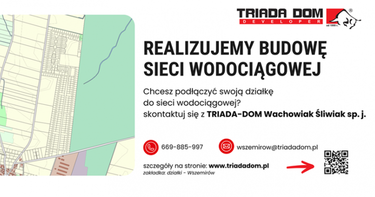 Wszemirów - wykonanie sieci wodociągowej